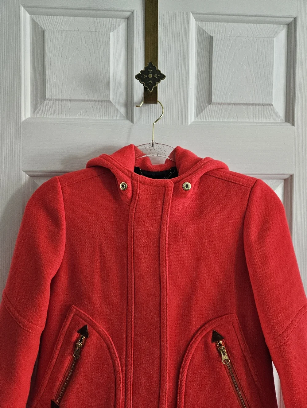 NWOT J.Crew New Chateau Parka Coat In Italian Stadium Cloth- Petite Size 00 - Picture 9 of 13